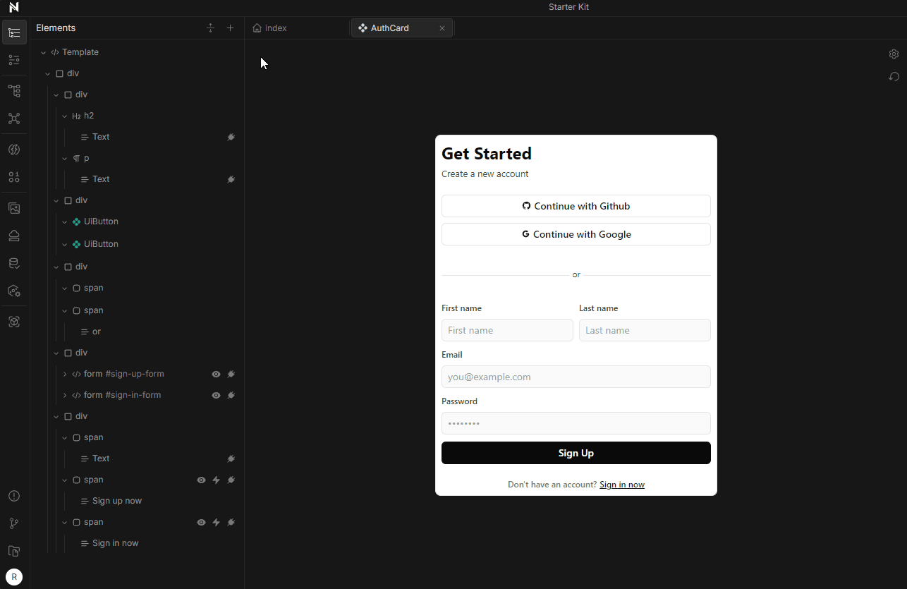 add element to nooku