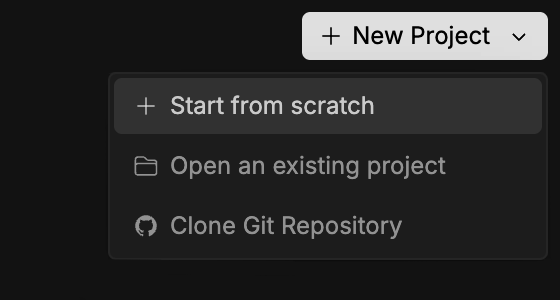 nooku dashboard project options